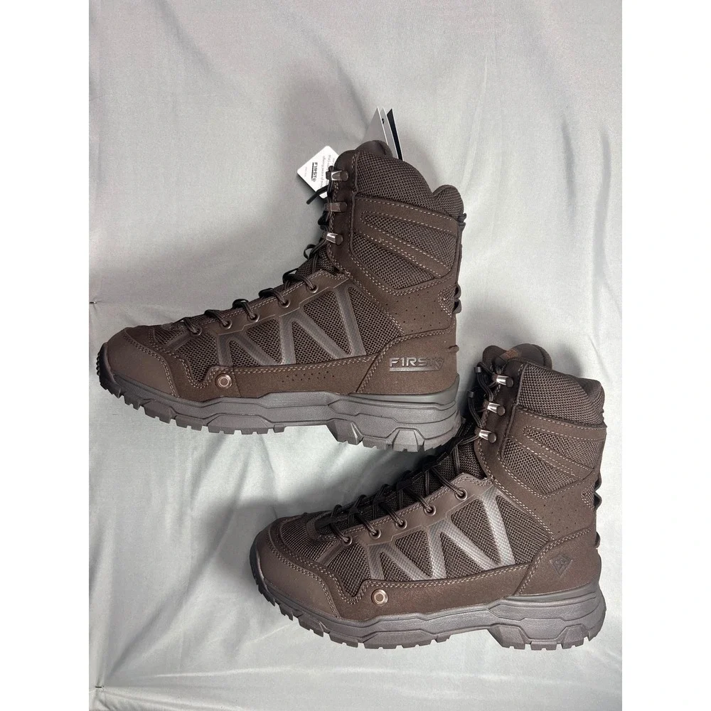 First Tactical Mens 7 Inch Operator Boot STS Burro Brown 165919 Size 8.5
